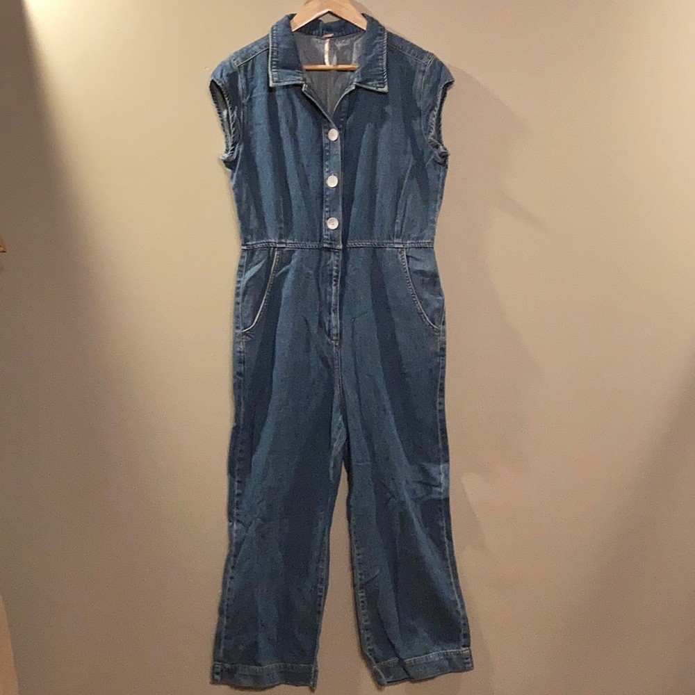 Free People Denim Jumper